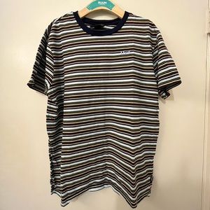 HUF multicolored striped tee